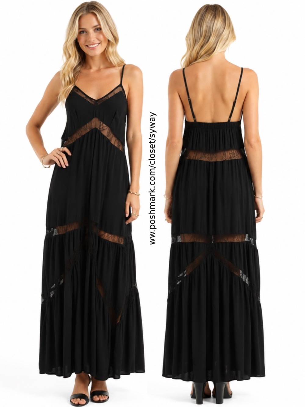 Revolve Stylestalker All the Way Lace Maxi Dress